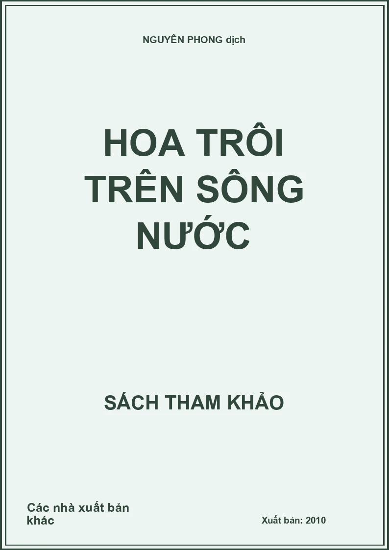 Hoa trôi trên sông nước