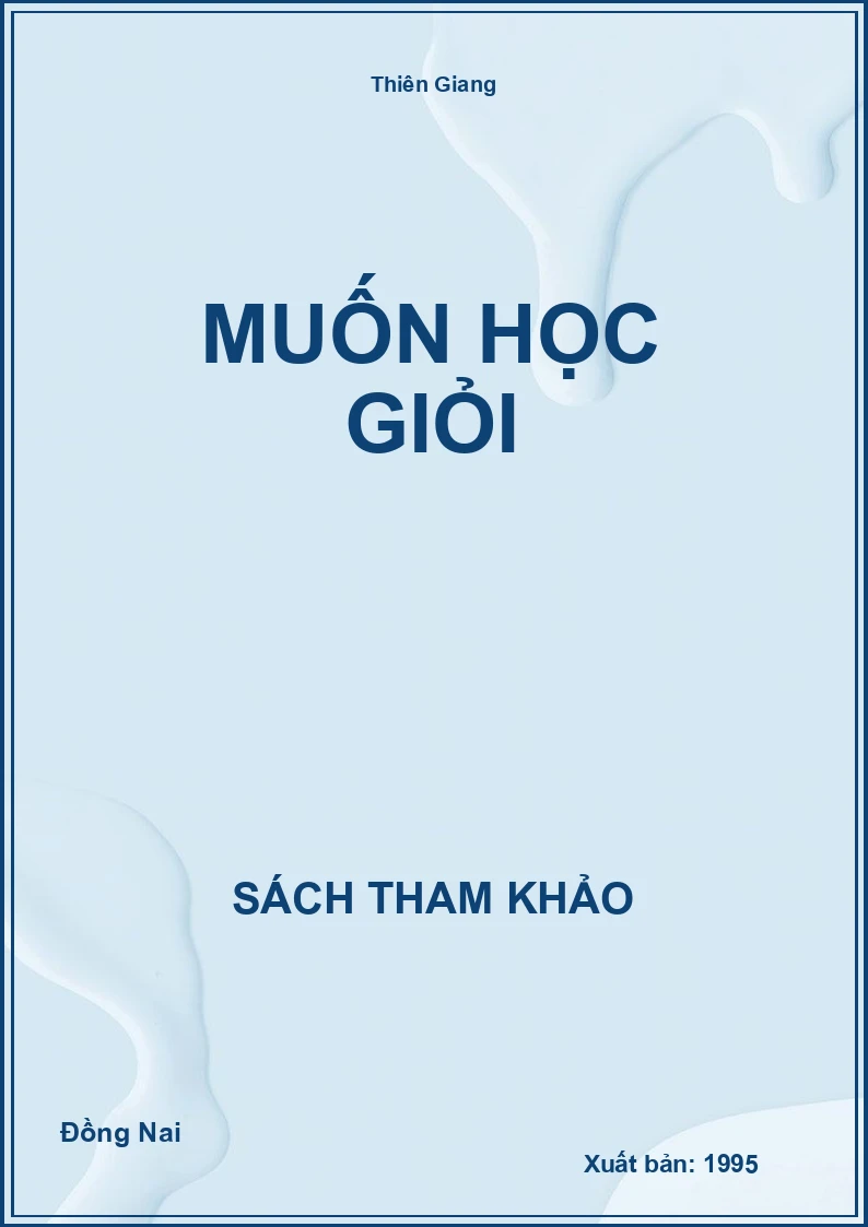 Muốn học giỏi
