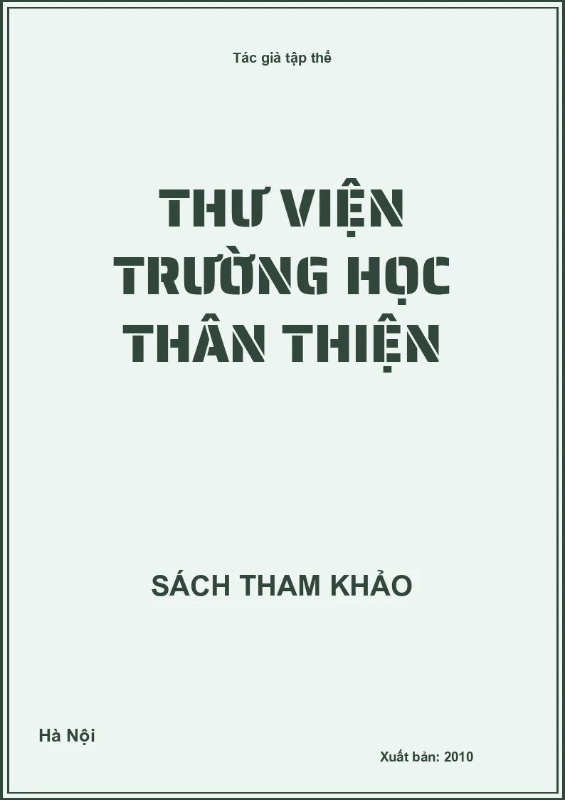 Thư viện Trường học Thân thiện