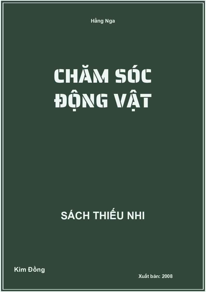 Chăm sóc động vật