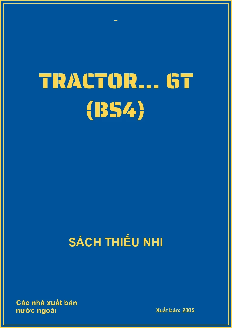 Tractor... 6T (BS4)