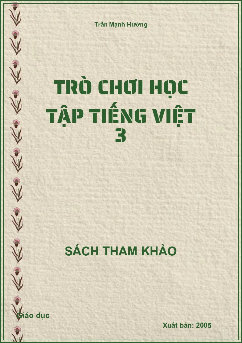Trò chơi học tập tiếng việt 3