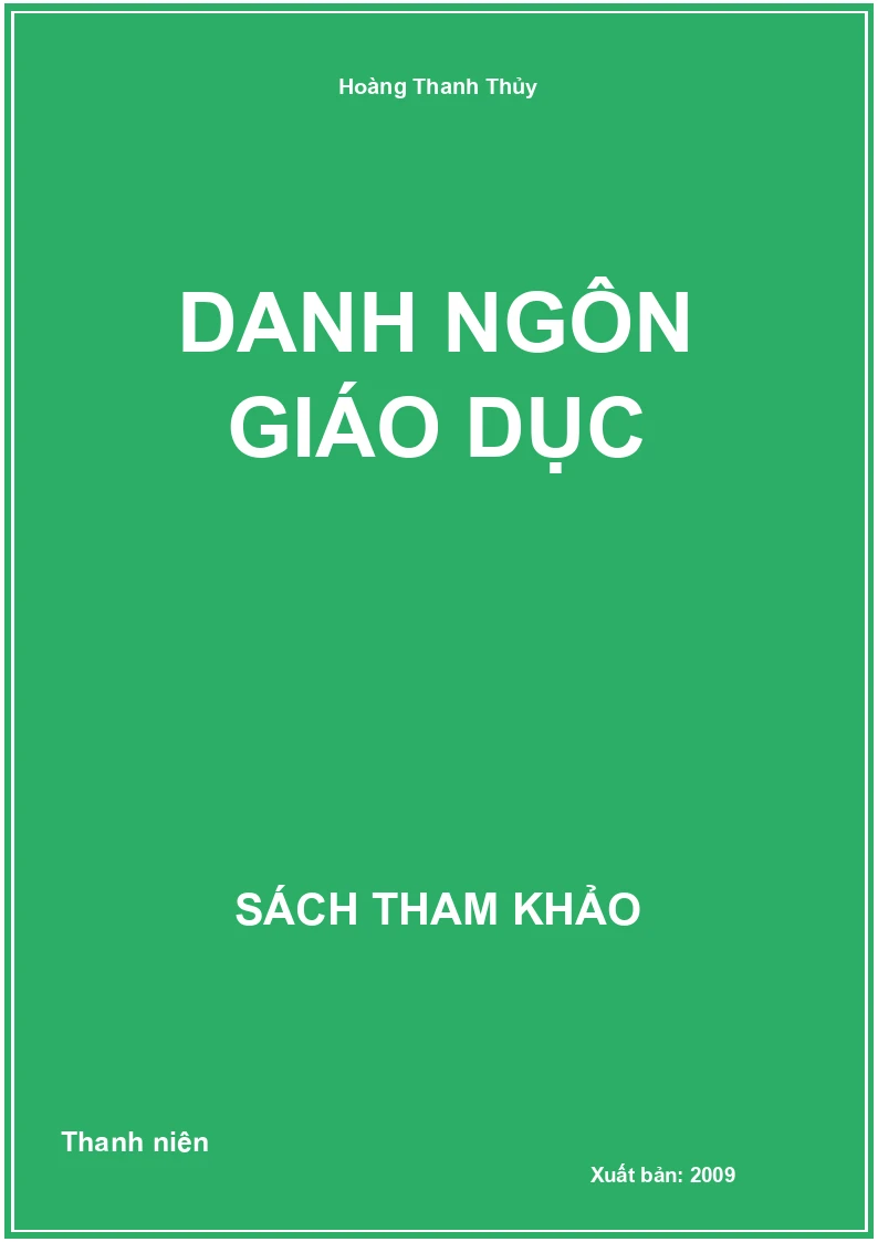 Danh ngôn giáo dục