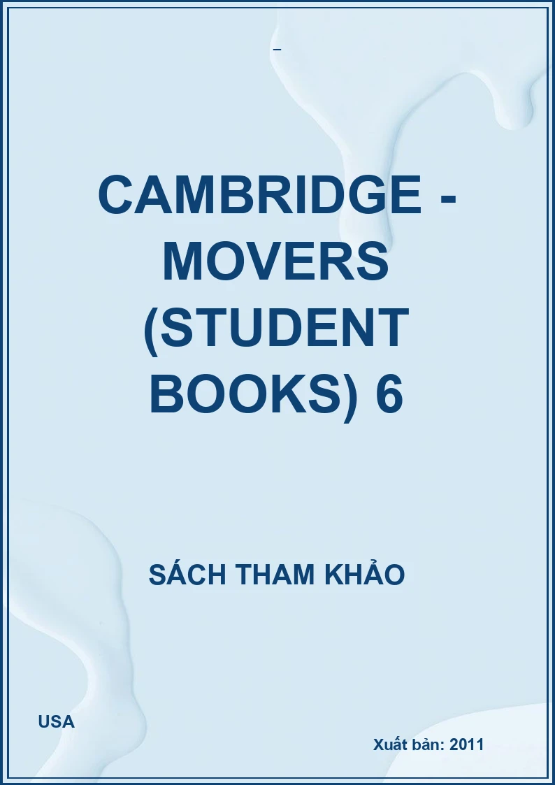 Cambridge - Movers (Student books) 6