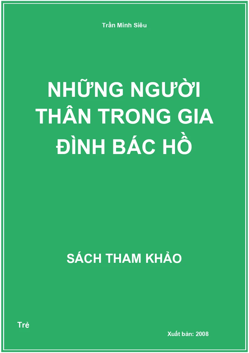 Những người thân trong gia đình bác Hồ