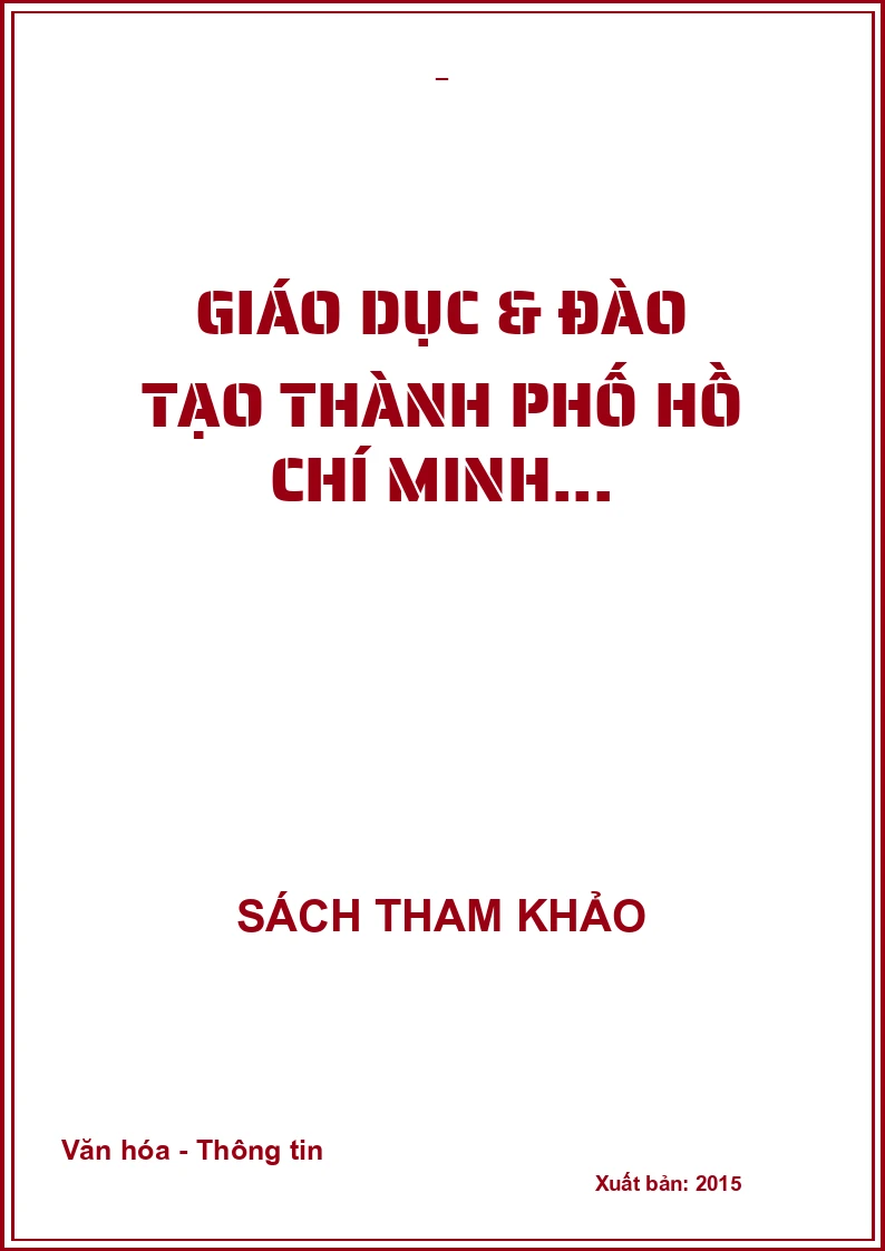 Giáo dục & đào tạo thành phố Hồ Chí Minh...