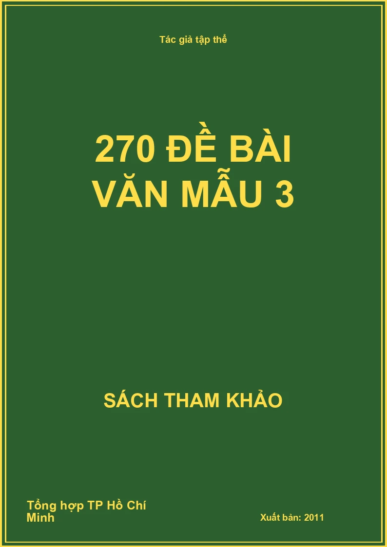 270 đề bài văn mẫu 3