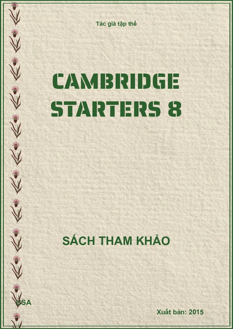 Cambridge Starters 8
