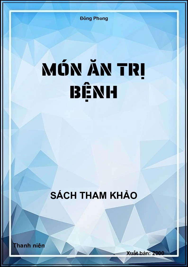 Món ăn trị bệnh