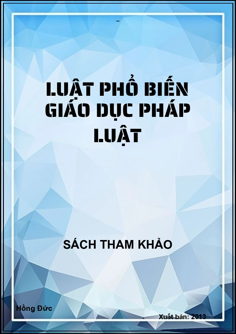 Luật phổ biến giáo dục pháp luật