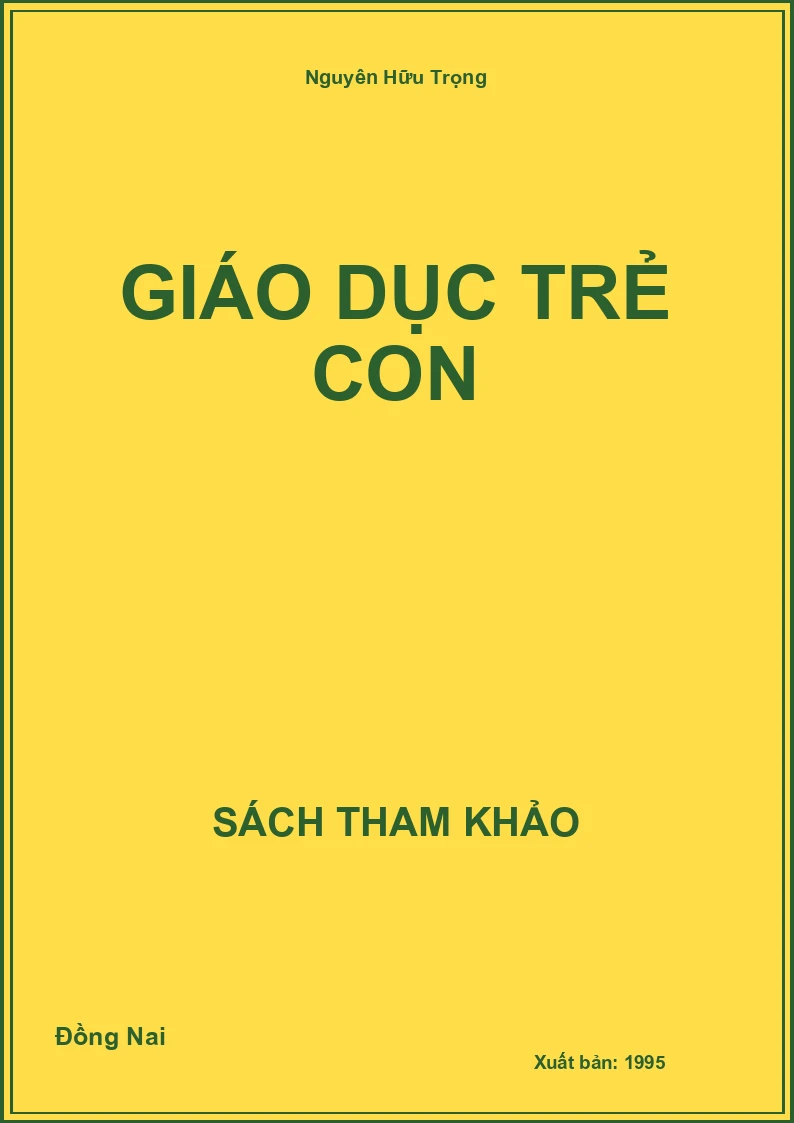 Giáo dục trẻ con