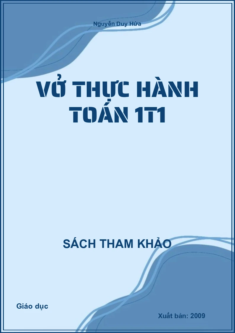 Vở thực hành toán 1T1