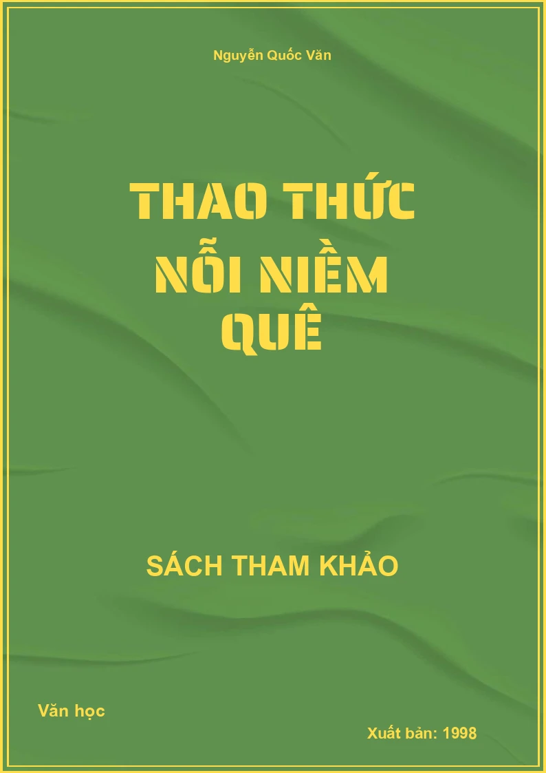 Thao thức nỗi niềm quê