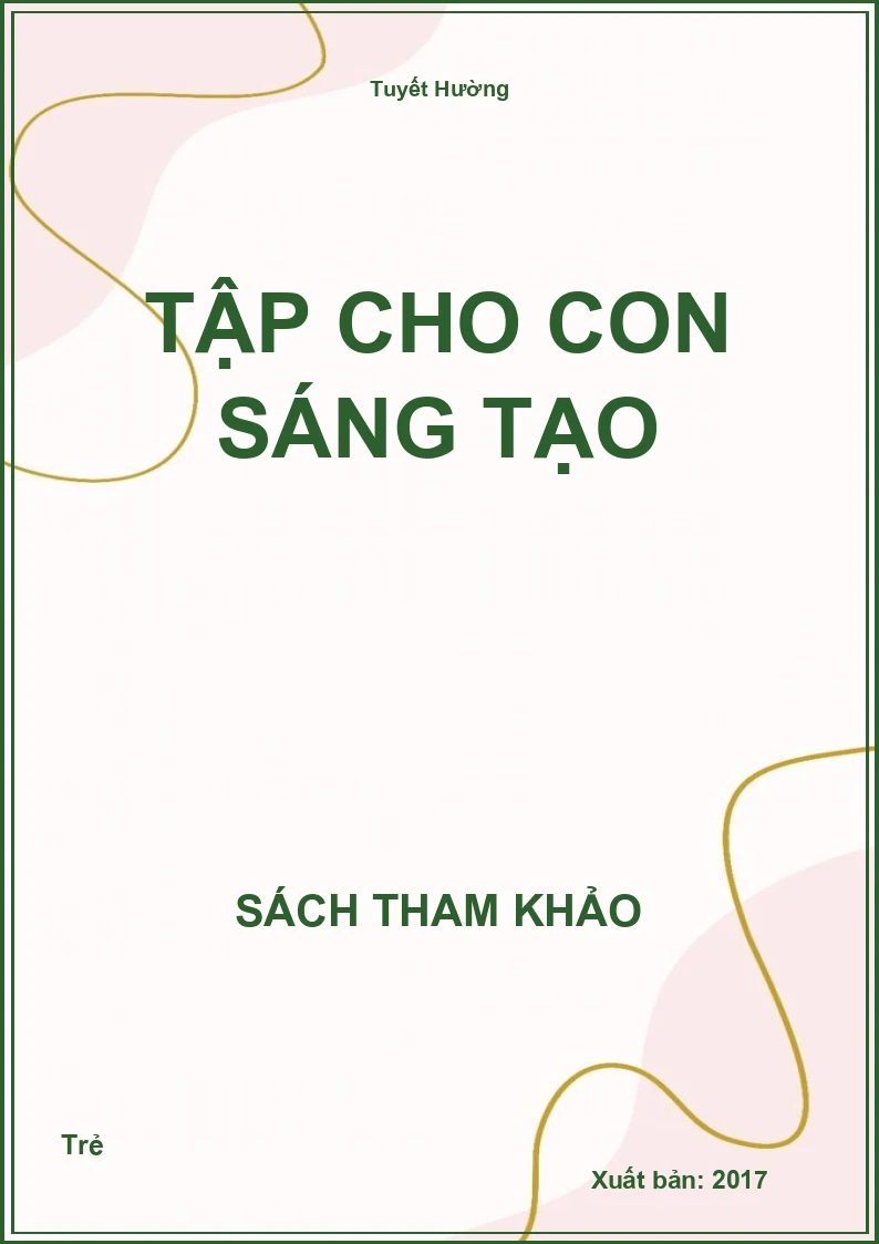 Tập cho con sáng tạo