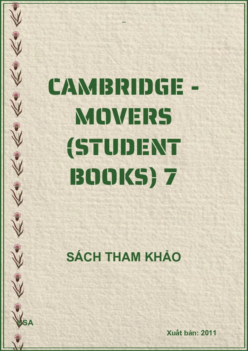 Cambridge - Movers (Student books) 7