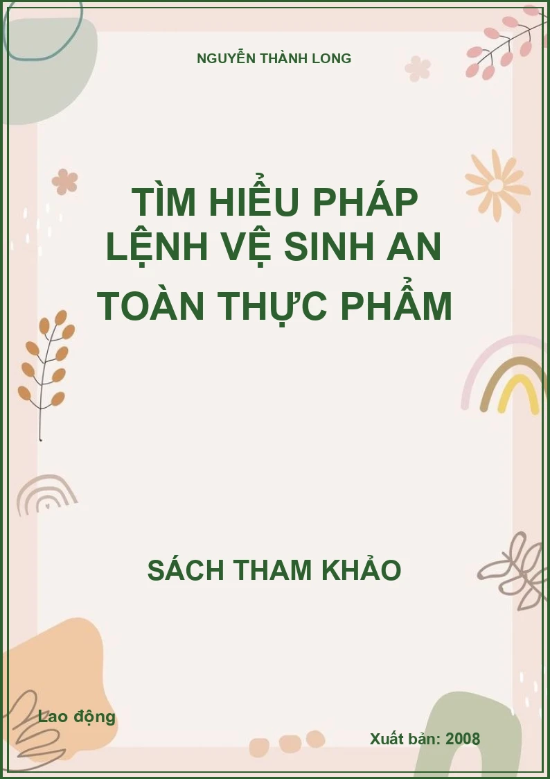 Tìm hiểu pháp lệnh vệ sinh an toàn thực phẩm
