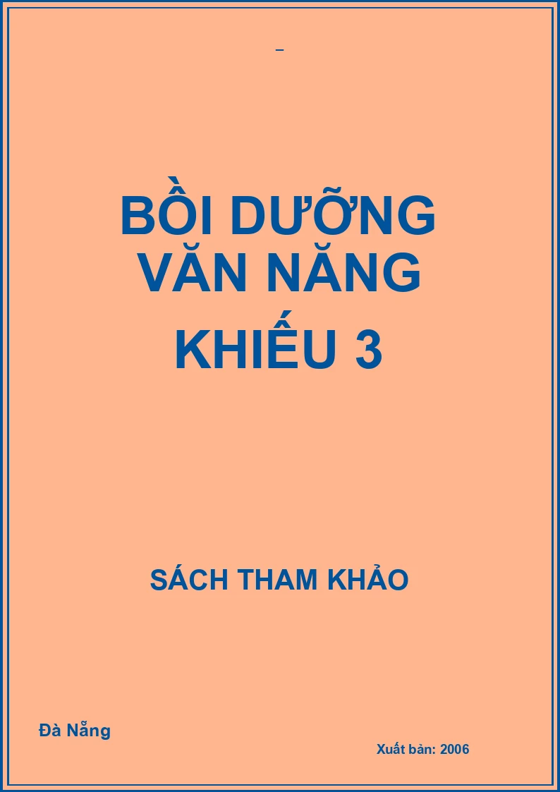 Bồi dưỡng văn năng khiếu 3