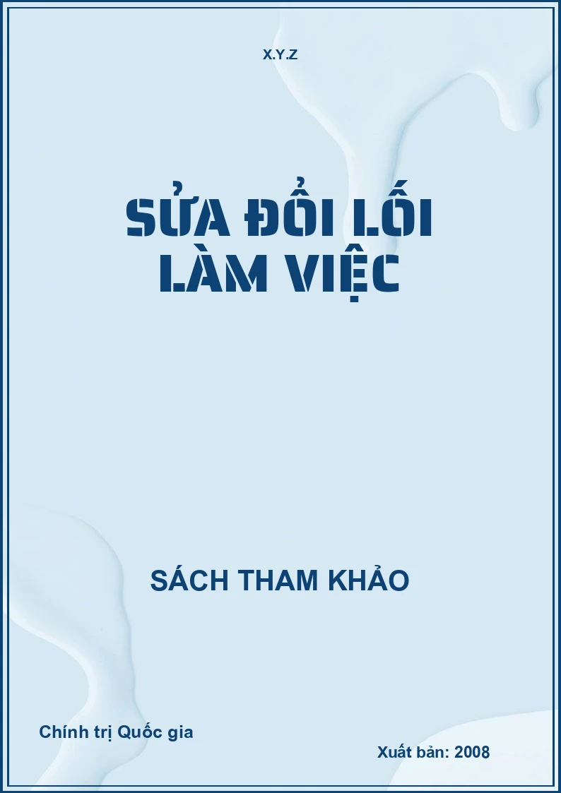 Sửa đổi lối làm việc
