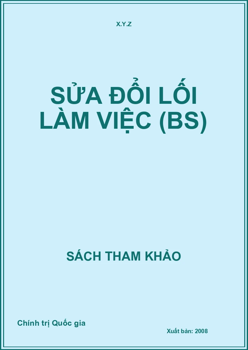 Sửa đổi lối làm việc (BS)