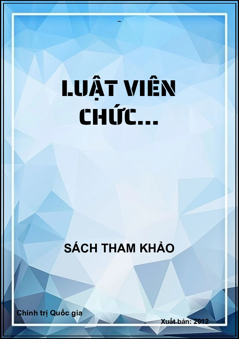 Luật viên chức...