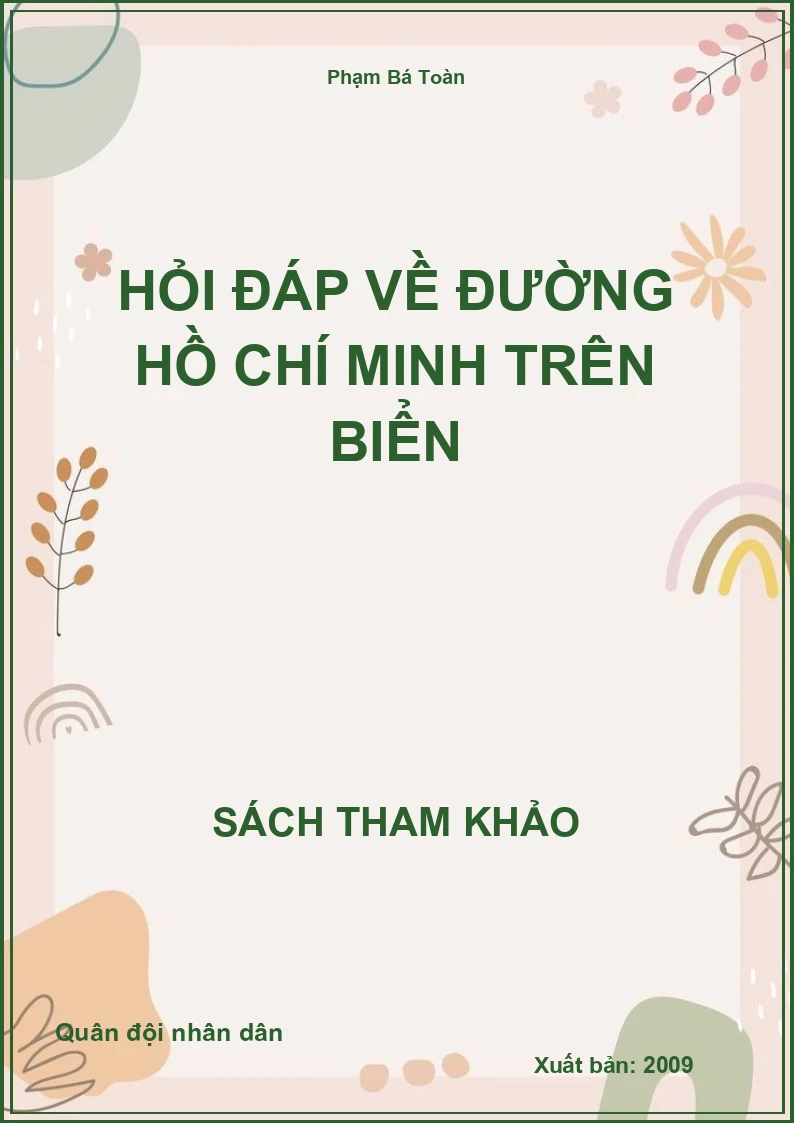 Hỏi đáp về đường Hồ Chí Minh trên biển