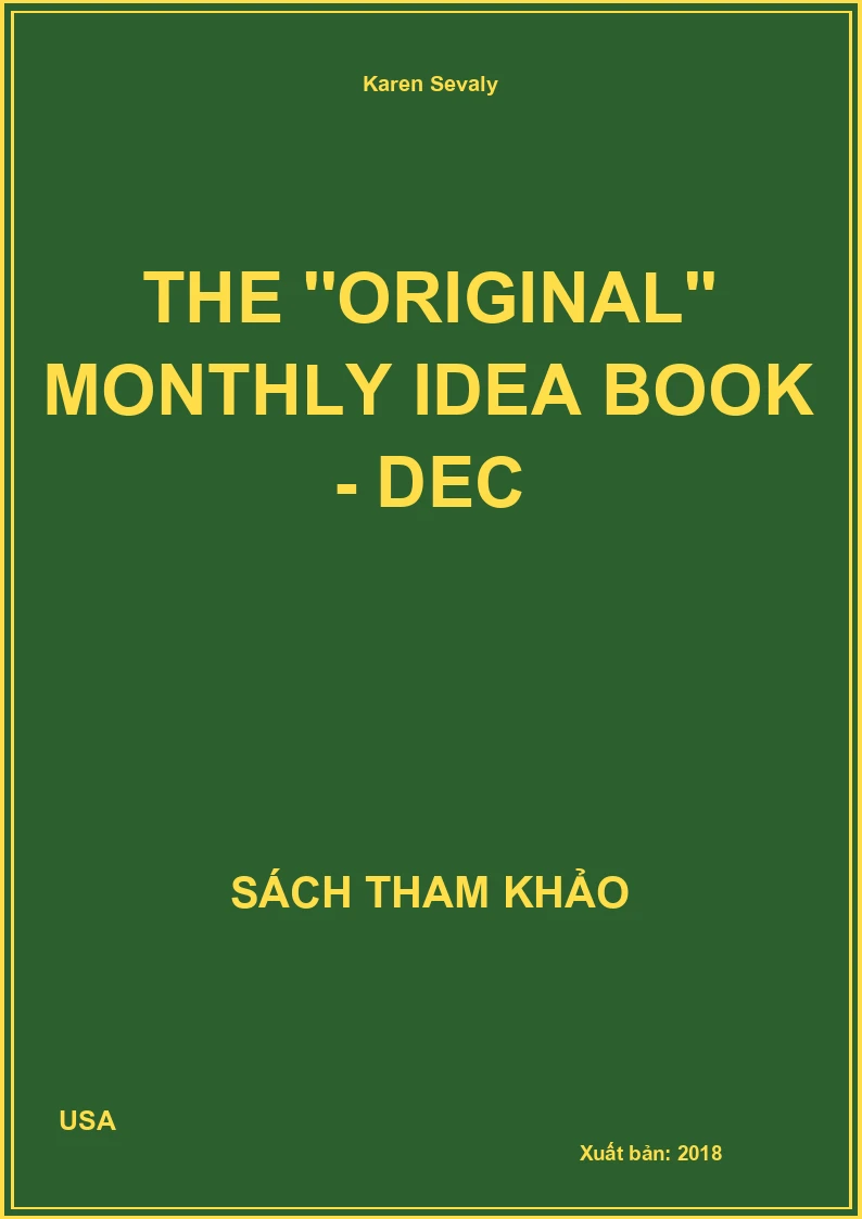 The ''original'' monthly idea book - Dec