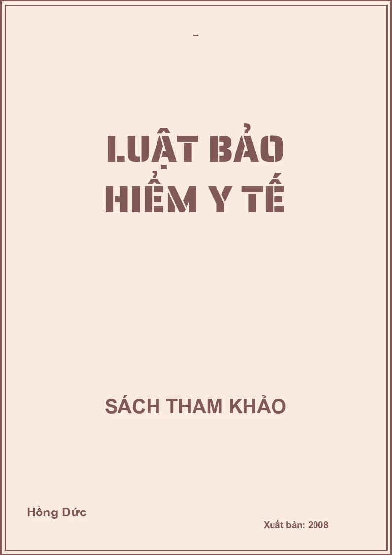 Luật bảo hiểm y tế