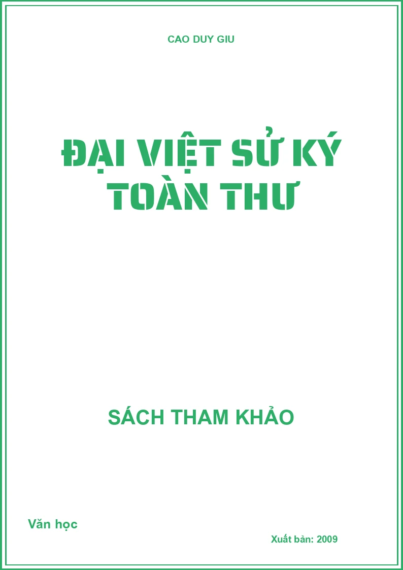 Đại việt sử ký toàn thư