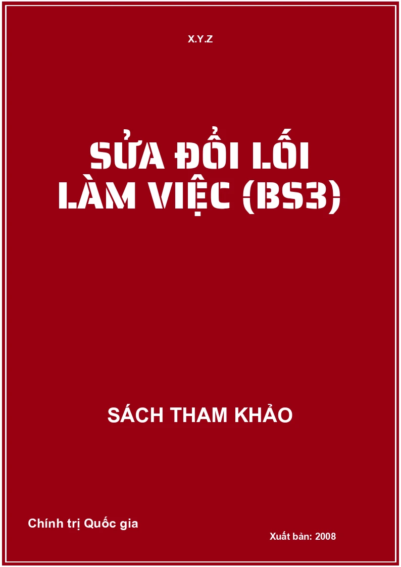 Sửa đổi lối làm việc (BS3)