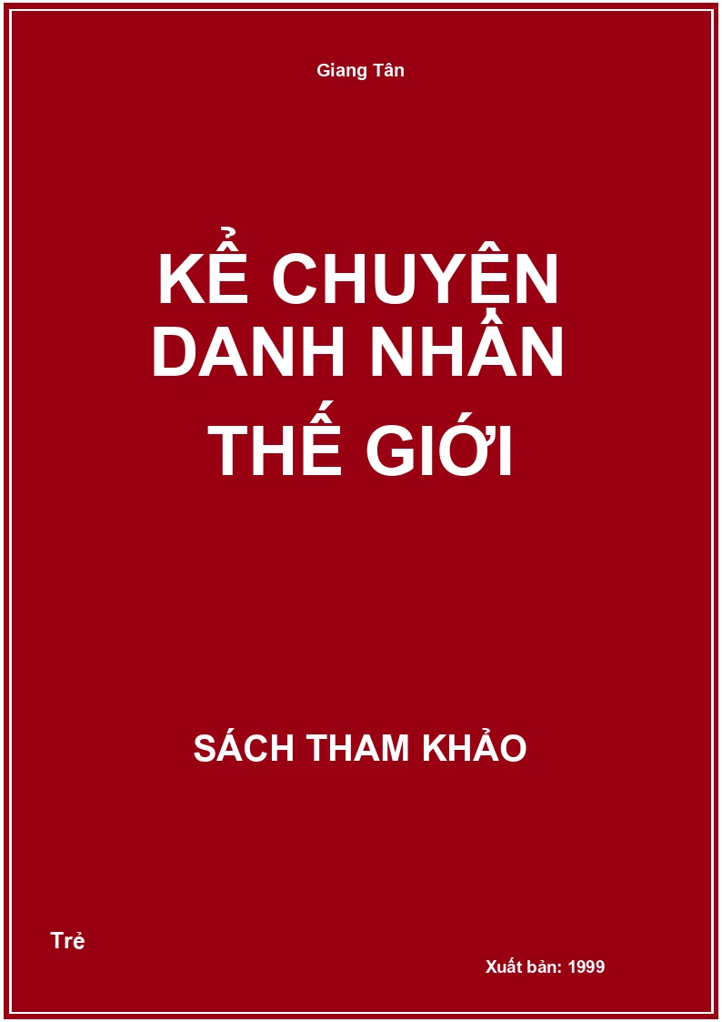 Kể chuyện Danh nhân thế giới