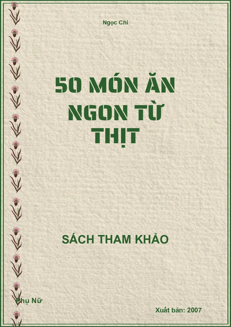 50 món ăn ngon từ thịt