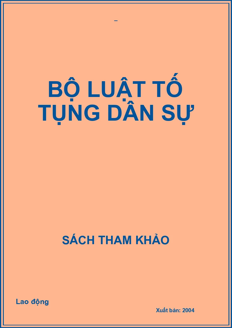 Bộ luật tố tụng dân sự