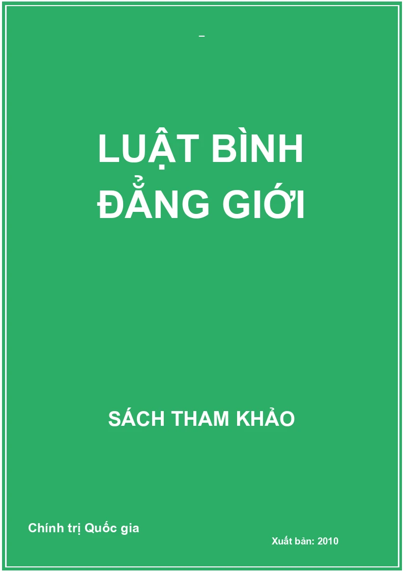 Luật bình đẳng giới