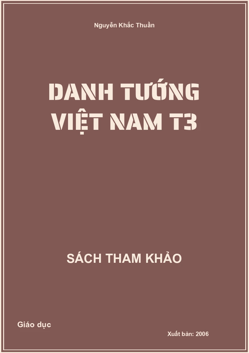 Danh tướng Việt Nam T3