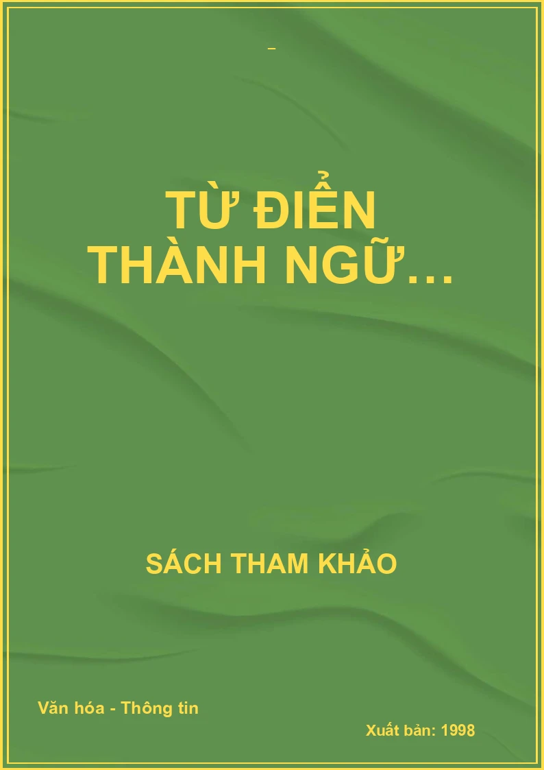 Từ điển thành ngữ…