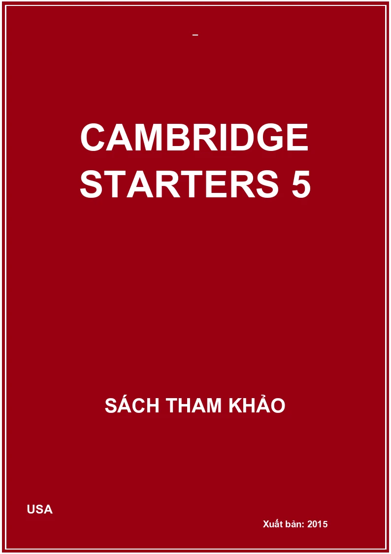 Cambridge Starters 5