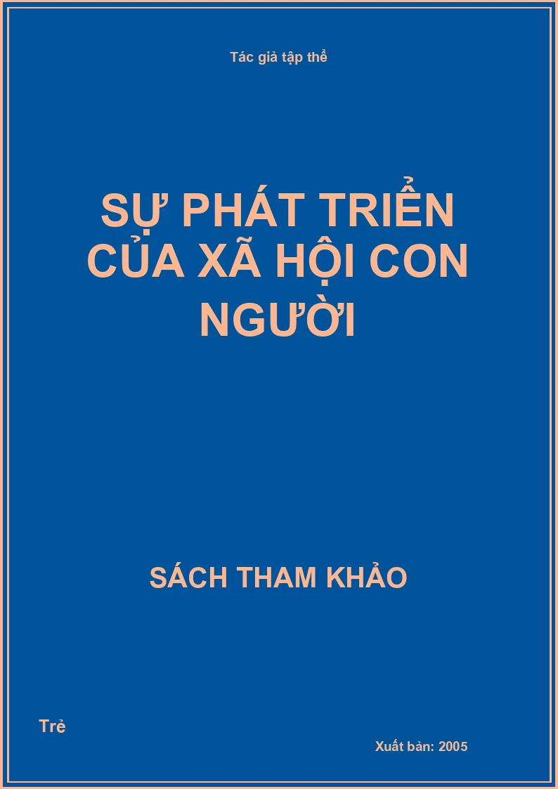 Sự phát triển của xã hội con người