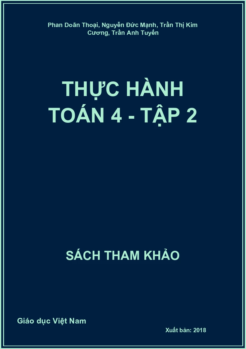 Thực hành Toán 4 - tập 2