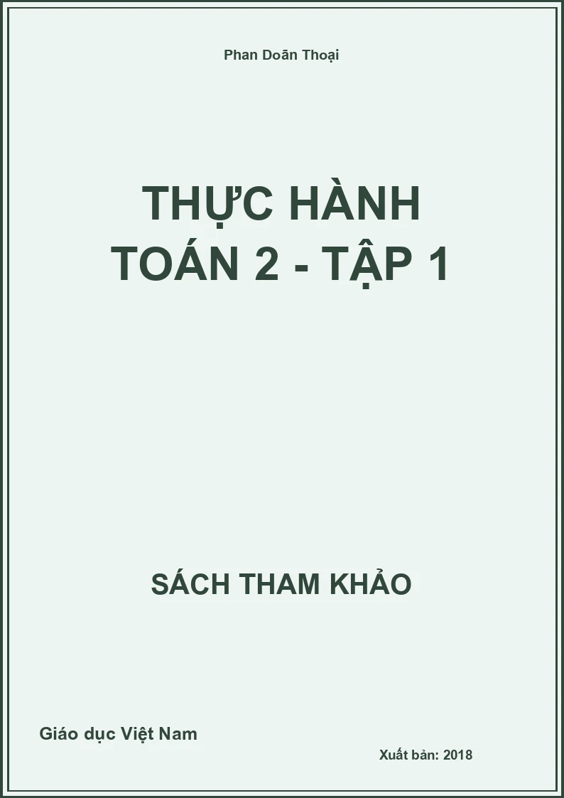 Thực hành Toán 2 - tập 1