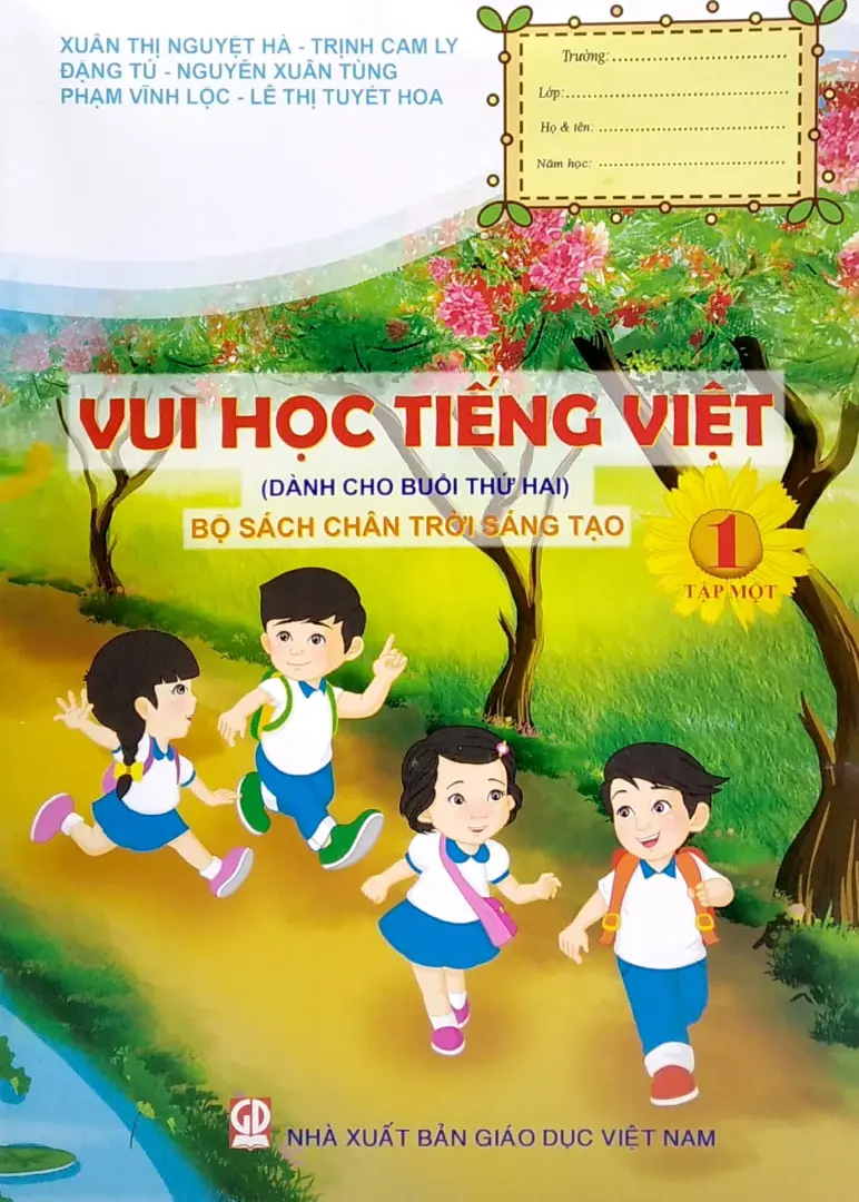 Vui học Tiếng Việt 1 Tập 1 - Bộ sách Chân trời sáng tạo