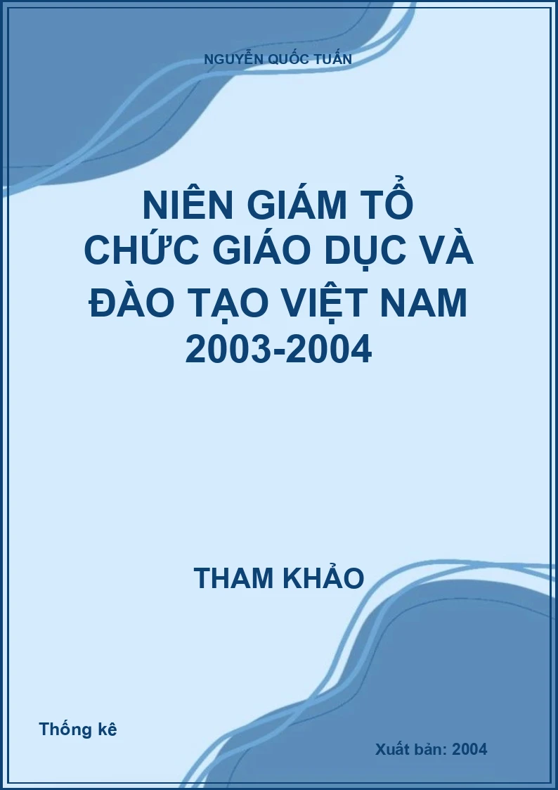 Niên giám tổ chức giáo dục và đào tạo Việt Nam 2003-2004