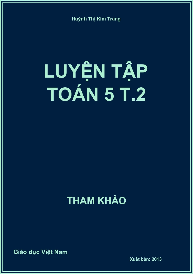 Luyện tập toán 5 T.2