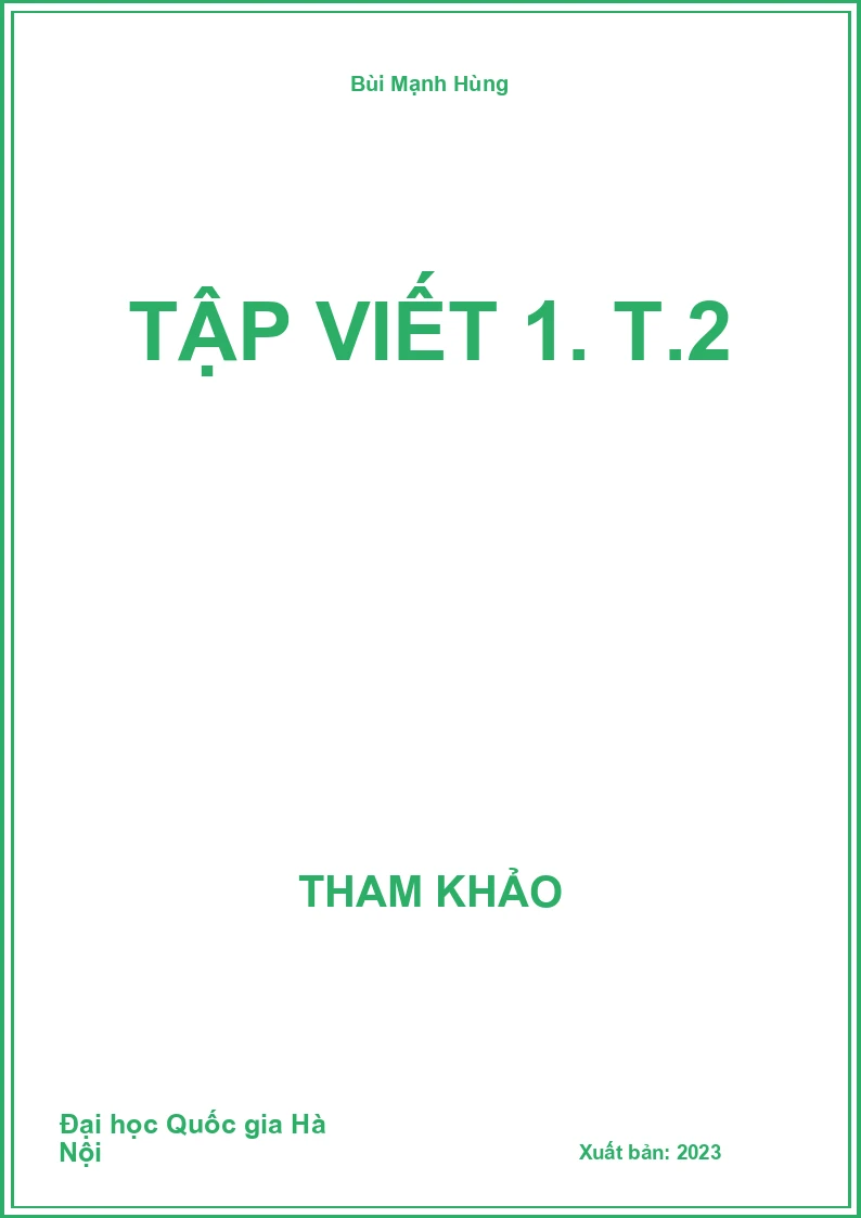 Tập viết 1 T.2