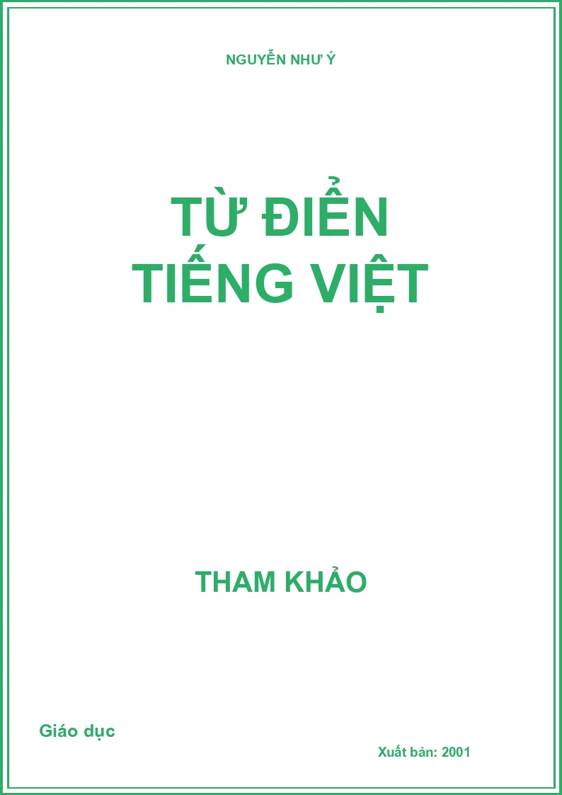 Từ điển tiếng Việt