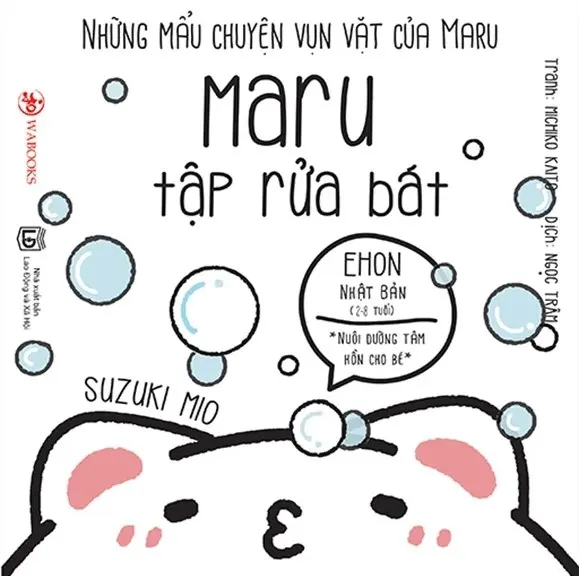Những mẩu chuyện vụn vặt của Maru - Maru tập rửa bát.- (Ehon Nhật Bản - Nuôi dưỡng tâm hồn cho bé)