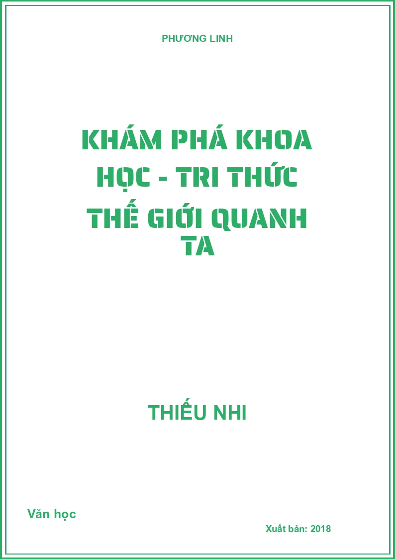 Khám phá khoa học - Tri thức thế giới quanh ta