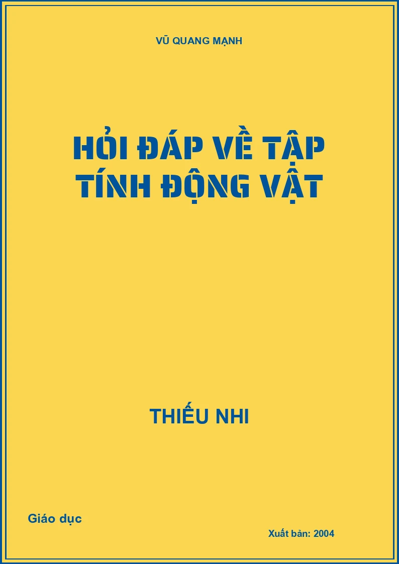 Hỏi đáp về tập tính động vật