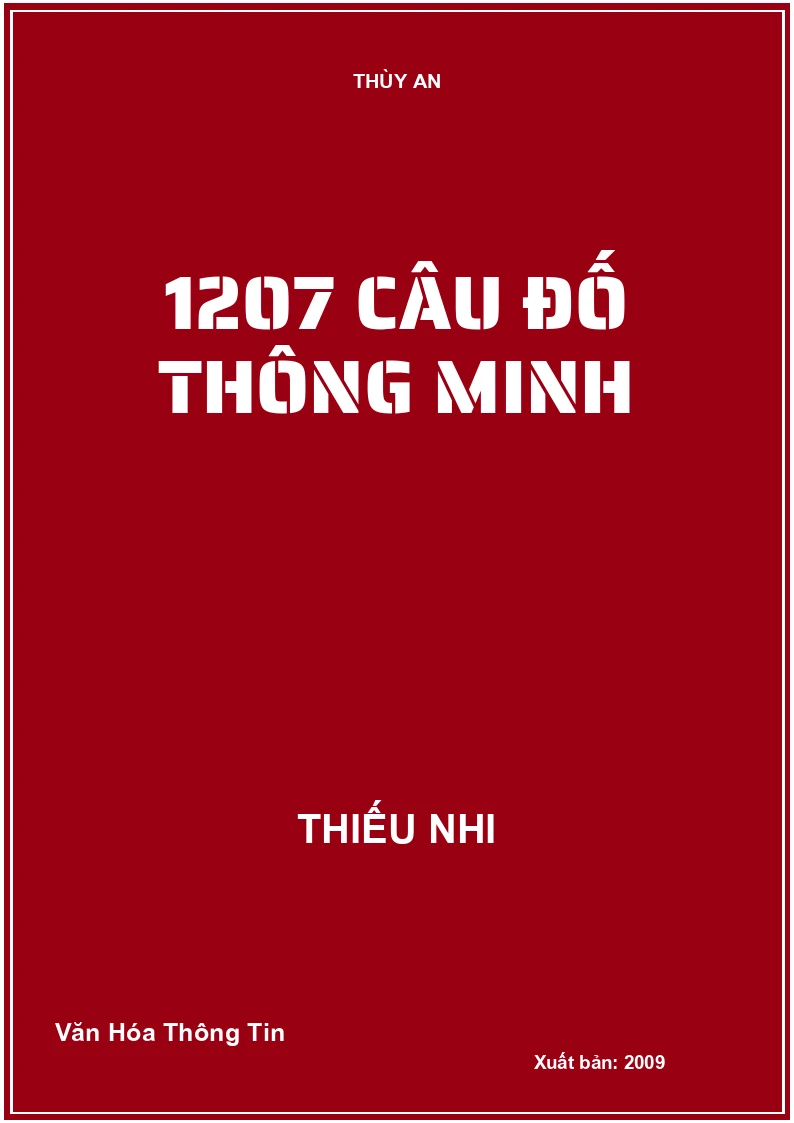 1207 câu đố thông minh