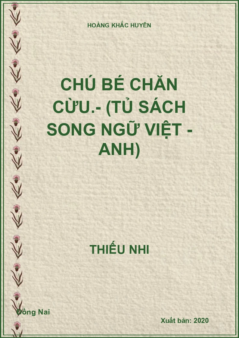 Chú bé chăn cừu.- (Tủ sách song ngữ Việt - Anh)