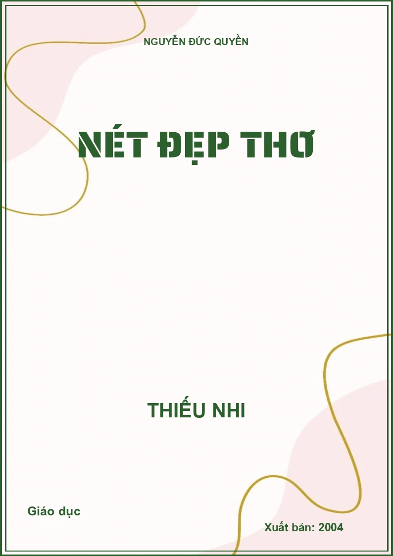 Nét đẹp thơ